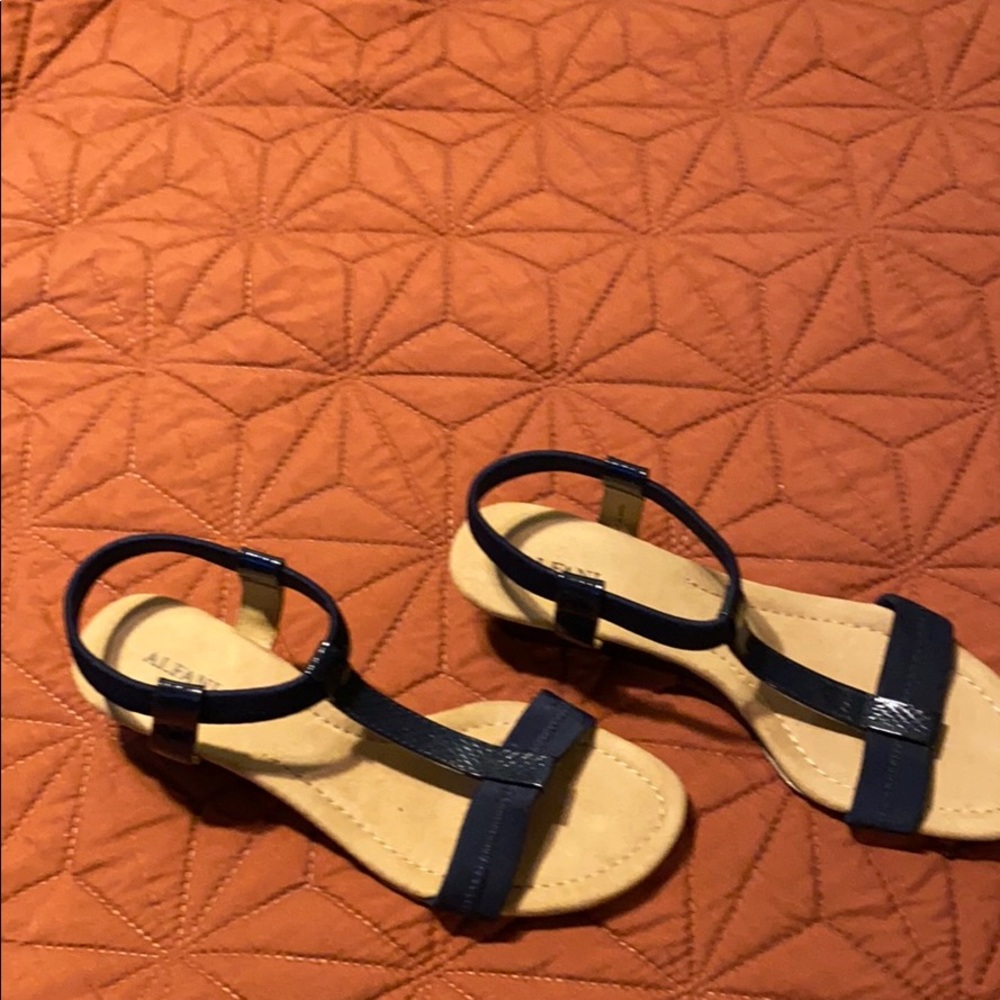 Sandals - navy blue
